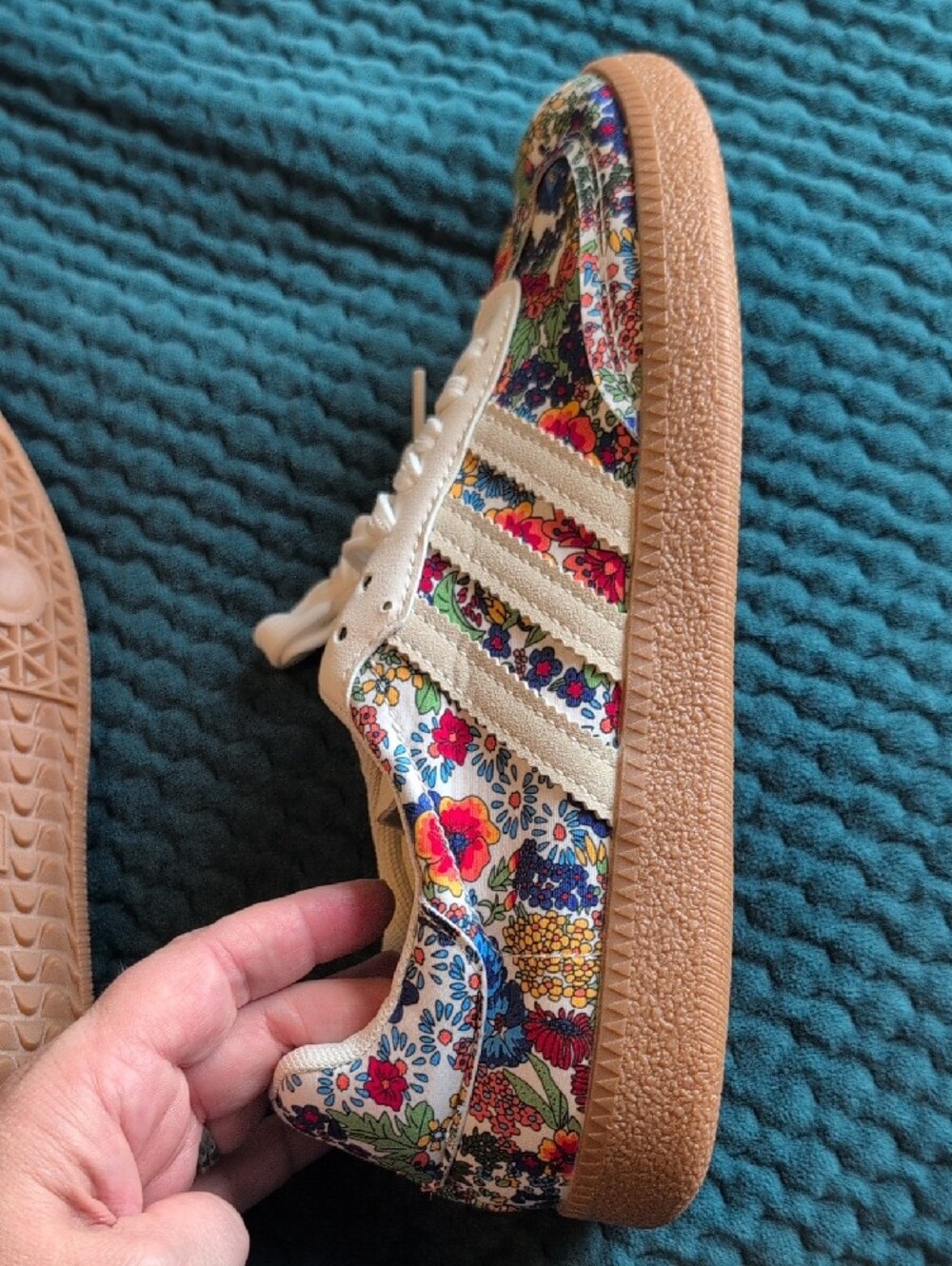 Liberty x Adidas Floral White Multicolor Women's Sneaker - Picture 9 of 12